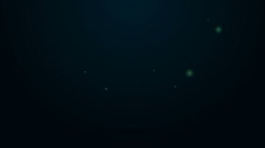 Parlayan neon hattı Cross Hastanesi tıbbi ikonu siyah arka planda izole edildi. İlk yardım. Teşhis sembolü. İlaç ve eczane işareti. 4K Video hareketli grafik canlandırması