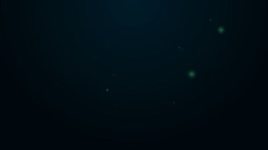 Parlayan neon hattı Zarf simgesi siyah arkaplanda izole edildi. E- posta mektup sembolü. 4K Video hareketli grafik canlandırması