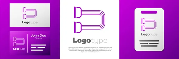 Logotipo Ícone Expansor Peito Isolado Fundo Branco Elemento Modelo Design —  Vetores de Stock