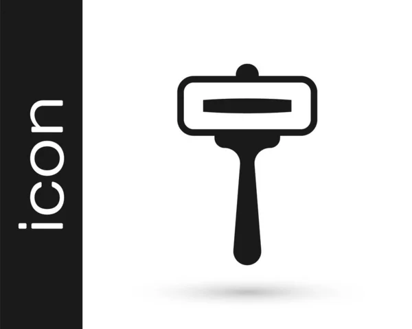 Black Rasiermesser Symbol Isoliert Auf Weißem Hintergrund Vektor — Stockvektor