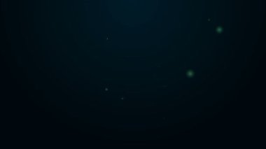 Siyah arkaplanda bitcoin simgesiyle parlayan neon hat kilidi. Kripto para madenciliği, engelleme teknolojisi, güvenlik, koruma, dijital para. 4K Video hareketli grafik canlandırması