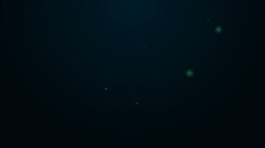 Siyah arka planda dolar simgesiyle parlayan neon hattı Price etiketi. Rozet fiyatına. Dolar sembollü indirim. Reklam etiketi indirimi. 4K Video hareketli grafik canlandırması