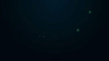 Siyah zemin üzerinde izole edilmiş hap kapsülü ikonu vitamin kompleksi. Sağlıklı bir yaşam tarzı. 4K Video hareketli grafik canlandırması