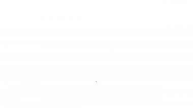 Siyah çizgi Uno kart oyunu simgesi beyaz arkaplanda izole edildi. 4K Video hareketli grafik canlandırması