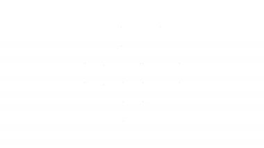 Beyaz arkaplanda izole edilmiş oyun simgesi için siyah çizgi pikseli kalpler. 4K Video hareketli grafik canlandırması