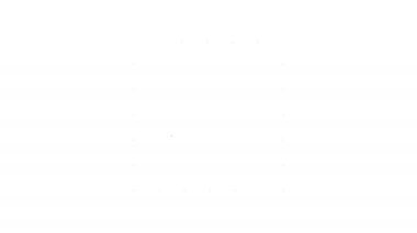 Siyah çizgi Masa oyun simgesi beyaz arkaplanda izole edildi. 4K Video hareketli grafik canlandırması