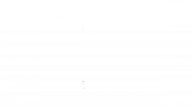 Siyah çizgi Tarayıcı pencere simgesi beyaz arkaplanda izole edildi. 4K Video hareketli grafik canlandırması