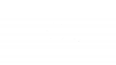 Siyah çizgi altın çubuk simgesi beyaz arkaplanda izole edildi. Bankacılık işi konsepti. 4K Video hareketli grafik canlandırması