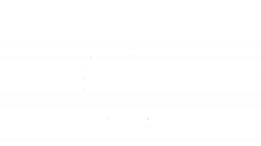 Beyaz zemin üzerinde dolar sembolü olan siyah çizgi parası. Bankacılık işareti. Para sembolü. 4K Video hareketli grafik canlandırması