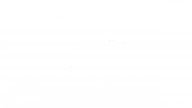 Siyah çizgili cüzdan beyaz arka planda izole edilmiş kağıt para para ikonu. Çanta ikonu. Nakit tasarruf sembolü. 4K Video hareketli grafik canlandırması