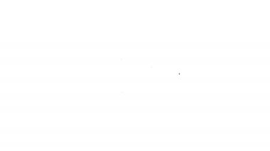 Siyah çizgi Ses Karıştırıcı simgesi beyaz arkaplanda izole edildi. DJ ekipman kaydırma düğmeleri. Konsol karıştırılıyor. 4K Video hareketli grafik canlandırması