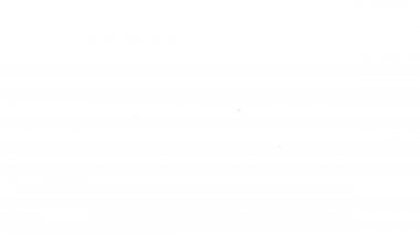 Beyaz arkaplanda siyah çizgi klarnet simgesi izole edildi. Müzik aleti. 4K Video hareketli grafik canlandırması