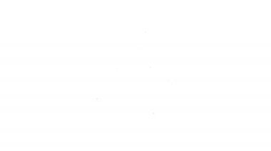 Siyah çizgi su musluğu simgesi beyaz arkaplanda izole edildi. 4K Video hareketli grafik canlandırması