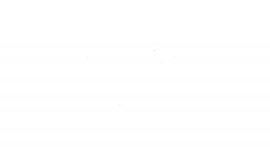 Beyaz arka planda izole edilmiş bir askı simgesinde siyah çizgi havlusu. Banyo havlusu ikonu. 4K Video hareketli grafik canlandırması