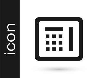 Gri Güvenli simgesi beyaz arkaplanda izole edildi. Kapı, şifreli bir banka kasası. Güvenilir Veri Koruma. Vektör İllüstrasyonu.