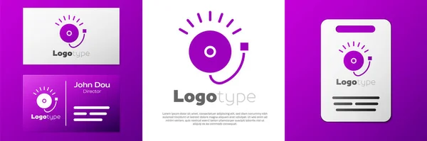 Logotype Sonnerie Alarme Icône Cloche Isolée Sur Fond Blanc Système — Image vectorielle