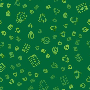 Hat zamanlayıcısını ayarla, kamera için batarya ve kartuşları düzgün bir şekilde yuvarla. Vektör.