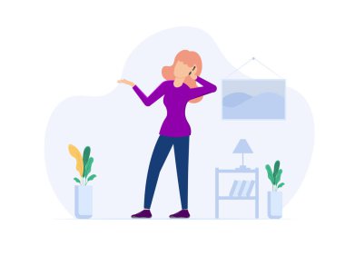 Basit illüstrasyonlar, kadınların araması, çevrimiçi dağıtım ile iletişime geçen kadınlar, resim sayfaları ve daha fazlası düzenlenebilir.