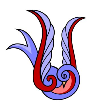 Kırlangıç soyut resim