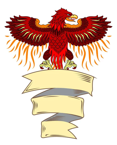 Phoenix gül alevler ve afiş