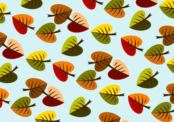 Podzim Listí Krásné Pozadí Vektorové Ilustrace — Stockový vektor