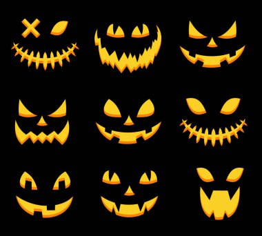 korkunç halloween kabak maskeleri