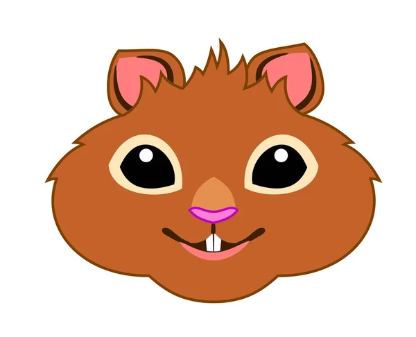 Retrato Hamster Bonito — Vetor de Stock