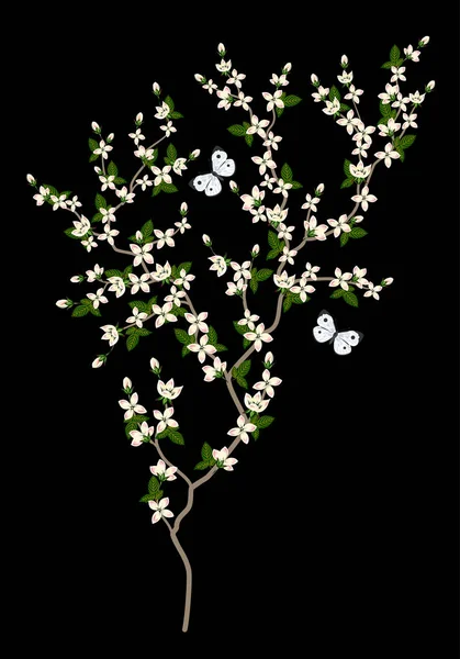 Bouquet Floral Délicat Dessin Main Carte Invitation — Image vectorielle