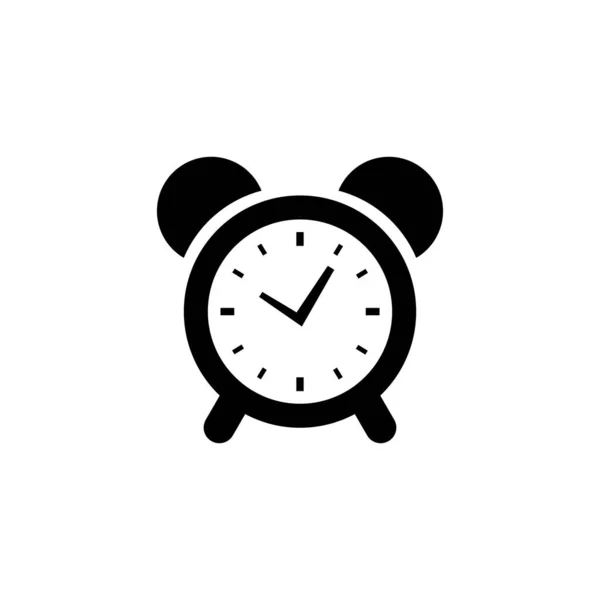 Alarm Clock Time Icon Vector Isolated White Background Eps — Stock Vector