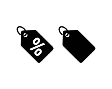 İndirim kuponu ya da alışveriş kuponu ikonu. İzole edilmiş beyaz arkaplanda vektör. EPS 10.