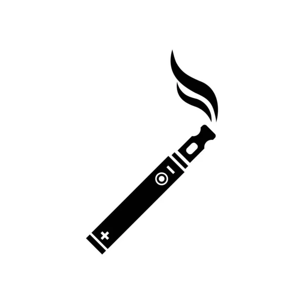 Icono Cigarrillo Electrónico Dispositivo Cinta Vector Sobre Fondo Blanco Aislado — Vector de stock