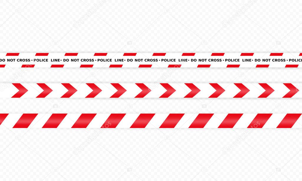 Police line icon. Do not cross. Warning. Vector on isolated white background. EPS 10.