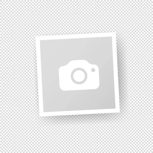 写真フレームアイコン 空の写真だ 隔離された透明な背景のベクトル Eps — ストックベクタ