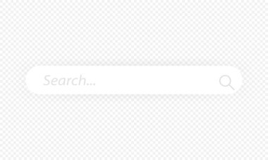 Arama barı. Gölgeli pencereyi arayın. Şeffaf arkaplanda gölgesi olan arama kutuları. Vektör EPS 10.