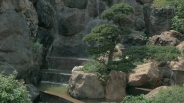 Basamaklı şelale güzel perdesini pan