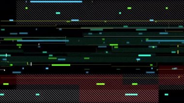 Örtülü Efekt Olarak Kusursuz Döngü Soyut Arkaplan Dijital Çakışması