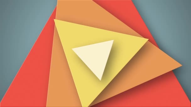 Elegant Background Rotating Triangles Seamless Loop — Stock Video