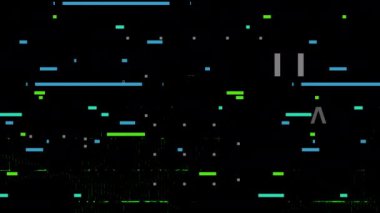 Kusursuz Döngü Tasarımı Soyut Dijital Arkaplan Pikseli Gürültü Arızası Video