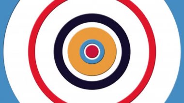 Yüzeyinde renkli daireler olan soyut desen, kusursuz döngü