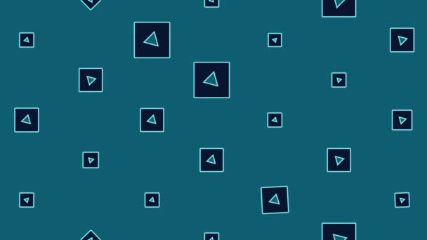 Abstract Pattern Rotating Squares Animated Surface Seamless Loop — стоковое видео