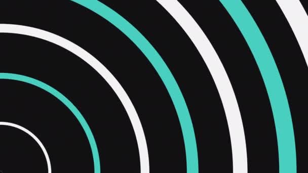 Background Radio Waves Simple Graphic Look Seamless Loop — Stock Video