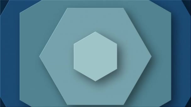 Naadloze Lus Achtergrond Met Hexagons Geanimeerd Het Oppervlak — Stockvideo