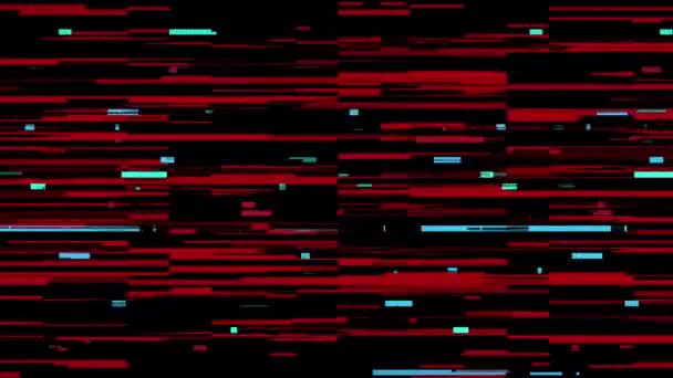 Seamless Loop Data Glitch Motion Background — 비디오