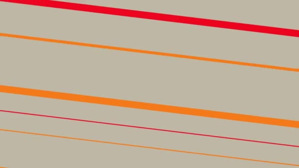 Animación Abstracta Simple Patrones Líneas Coloridas Que Mueven Diagonalmente Fondo — Vídeo de stock