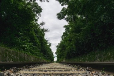 Hangdong terk edilmiş tren Seul Güney Kore.