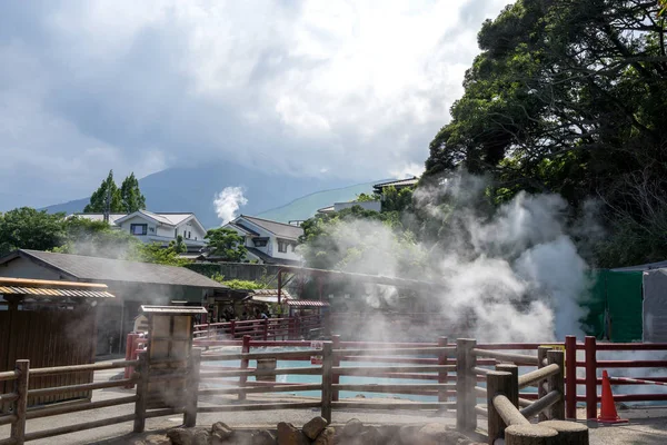 Kamado Jigoku Kookpot Hel Warmwaterbronnen Geiser Tour Beppu Japan — Stockfoto