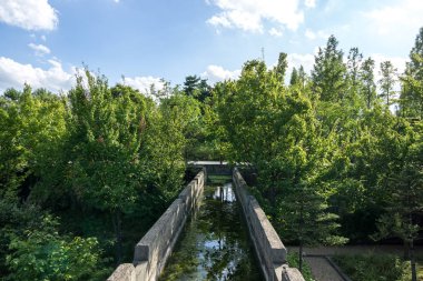 su Botanik Bahçesi seonyudo park manzarası. Seonyudo parkıdır ünlü parkın ortasında Han Nehri, Seoul, Güney Kore