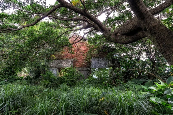 Viejo Edificio Ladrillo Abandonado Casco Antiguo Jin Gua Shi Tomado — Foto de Stock