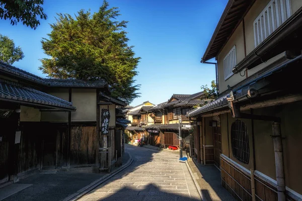 Slavné Gion Kjótu Přijata Brzy Ráno Kjóto Japonsko 1St Listopadu — Stock fotografie