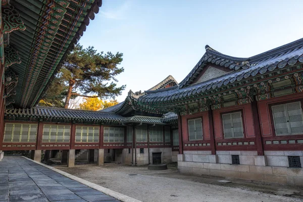 Daejojeon Κορέας Παραδοσιακό Παλάτι Αρχιτεκτονική Στο Changdeokgung Palace Στη Σεούλ — Φωτογραφία Αρχείου